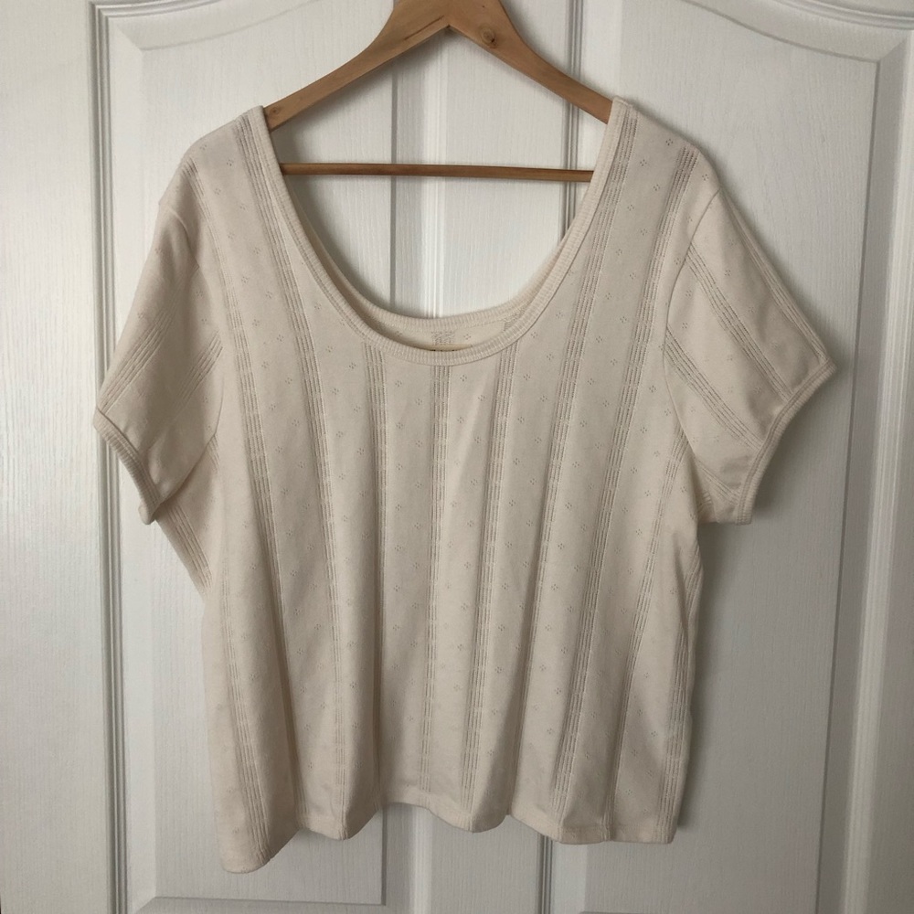 Madewell Cream Crop Top